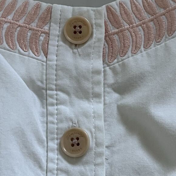 Temperley London Clara embroidered cotton poplin Midi dress Size L Feminine Chic - Picture 11 of 12